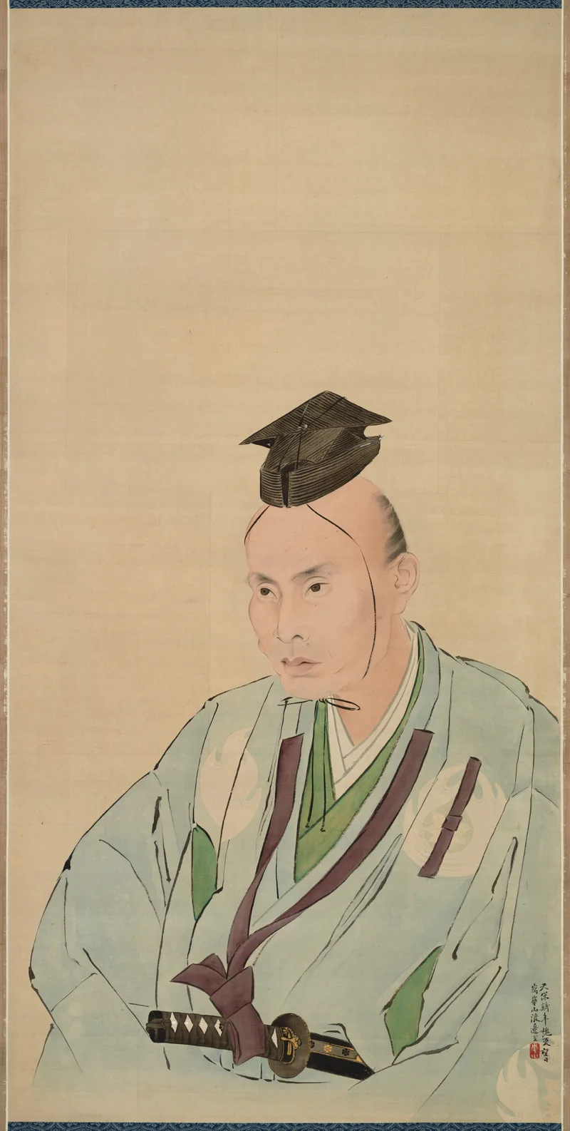 渡辺華山『鷹見泉石像』化政文化の文人画