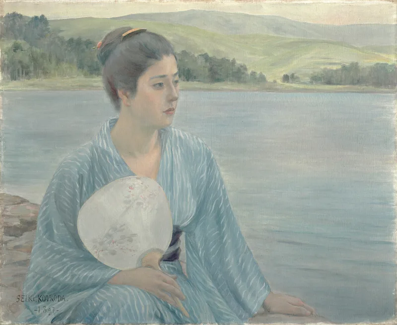 黒田清輝『湖畔』明治の洋画