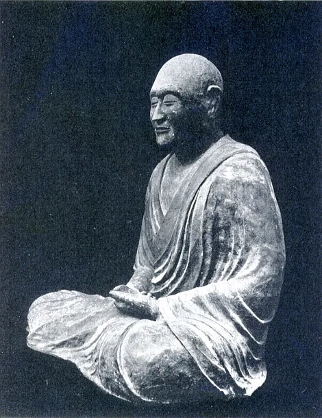 唐招提寺鑑真像。天平文化の彫刻。