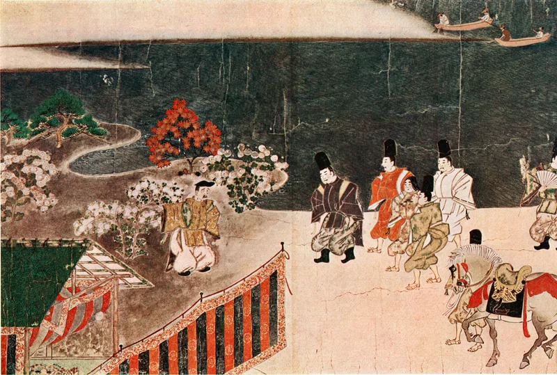 『石山寺縁起絵巻』当時の貴族や庶民の生活が描かれている。