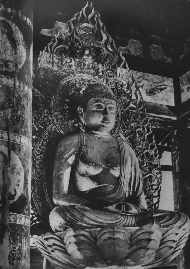 法界寺阿弥陀如来像。国風美術の彫刻。