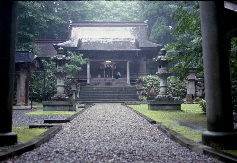 金沢柵跡に建つ金澤八幡宮。後三年合戦の古戦場跡