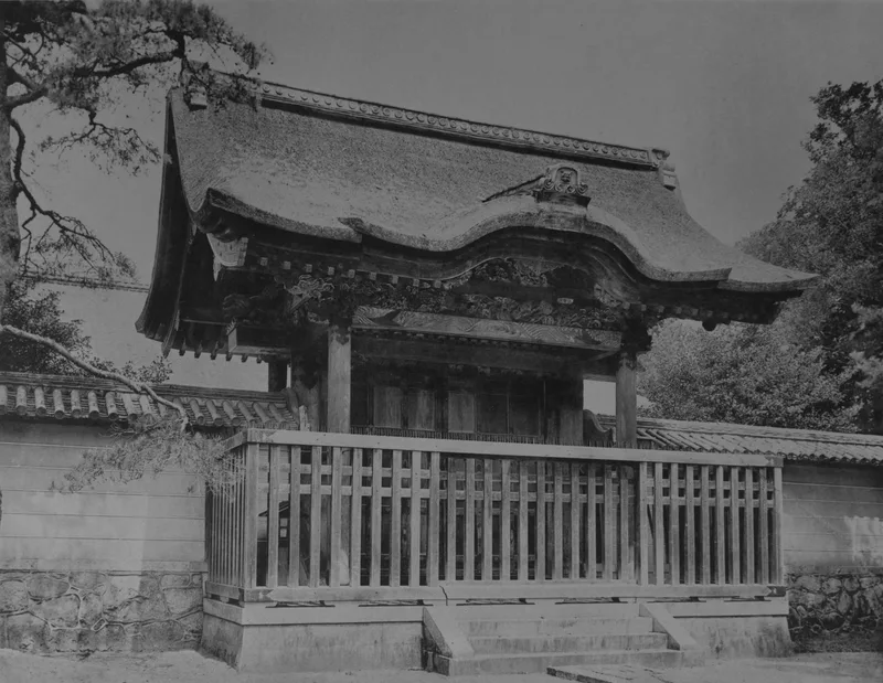 大徳寺唐門。聚楽第の遺構とされる。桃山文化の建築。