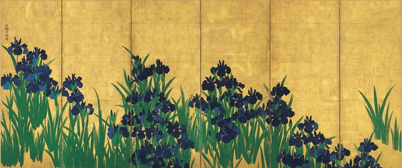 尾形光琳『燕子花図屏風』元禄文化の絵画