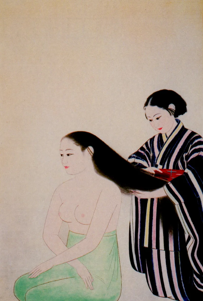 小林古径『髪』大正期の絵画