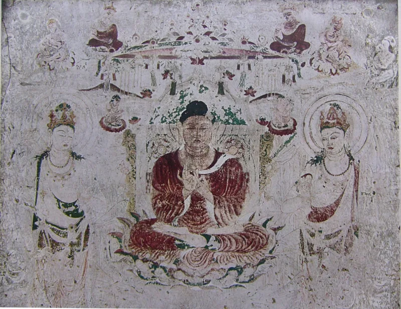 法隆寺金堂壁画第6号壁『阿弥陀浄土図』