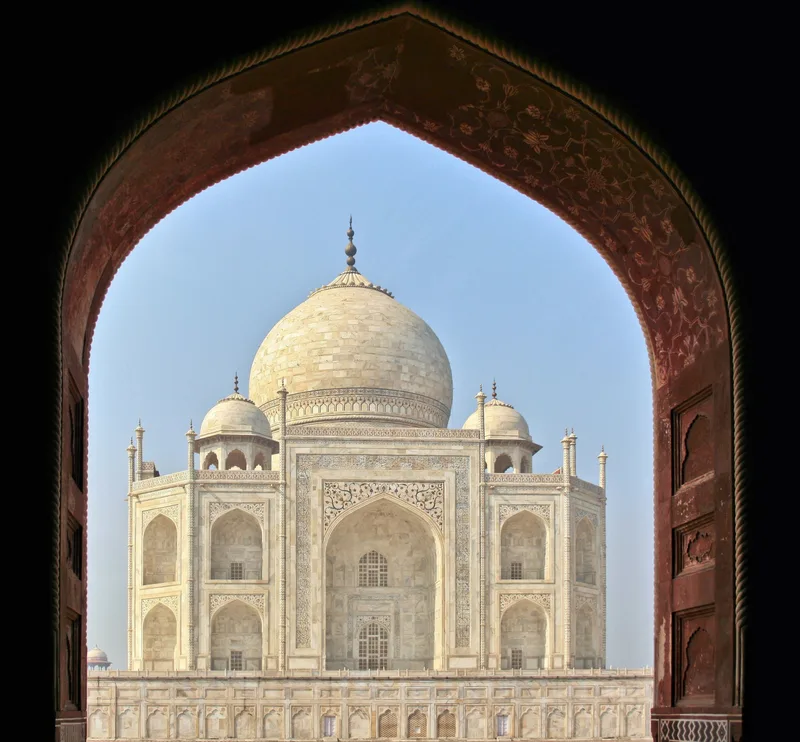 インド・アグラのタージ・マハル全景