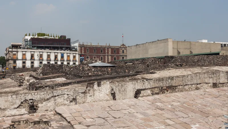 メキシコシティのテンプロ・マヨール遺跡