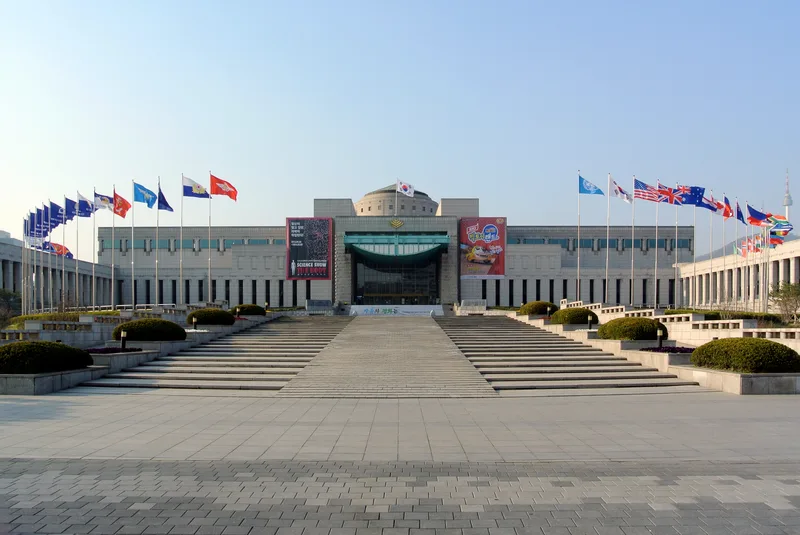 ソウルにある戦争記念館(朝鮮戦争記念館)の本館