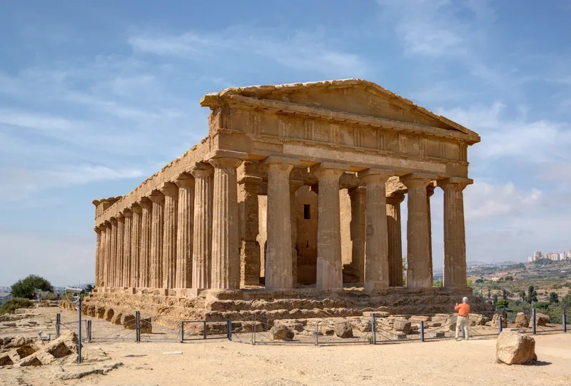 イタリア・アグリジェント、世界遺産コンコルディア神殿。