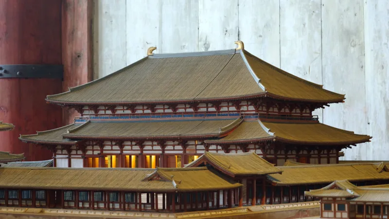 創建当時の大仏殿復元模型