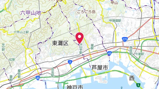 会下山遺跡の位置