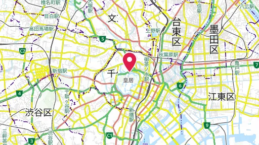 国立公文書館の位置