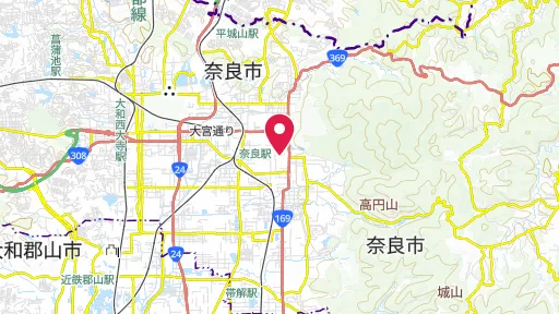 元興寺の位置