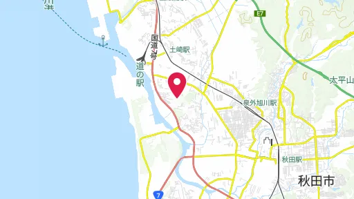 秋田城跡の位置