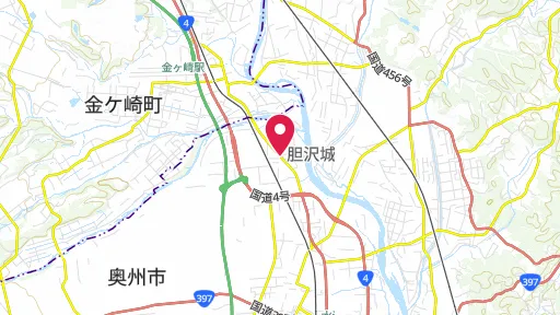 胆沢城跡の位置
