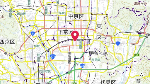 綜芸種智院跡の位置