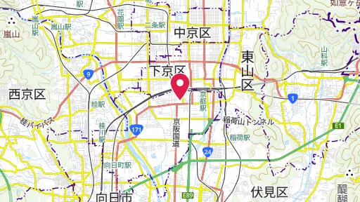 東寺（教王護国寺）の位置