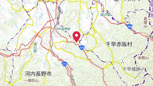 観心寺の位置