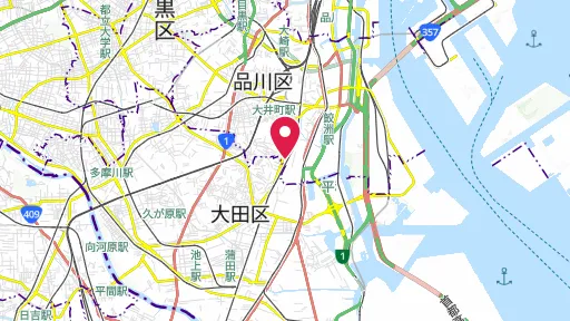 大森貝塚の位置