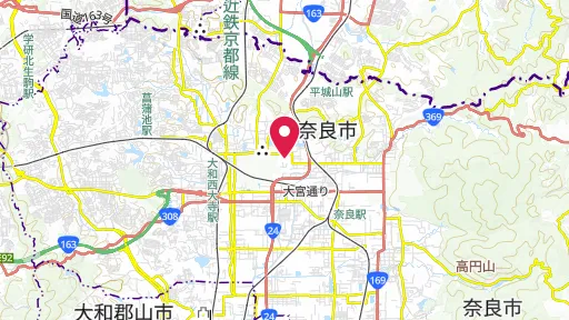 法華寺の位置