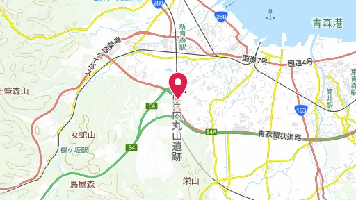 三内丸山遺跡の位置