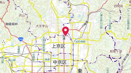 上御霊神社の位置