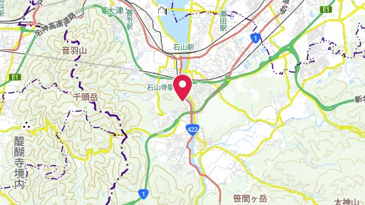 石山寺の位置