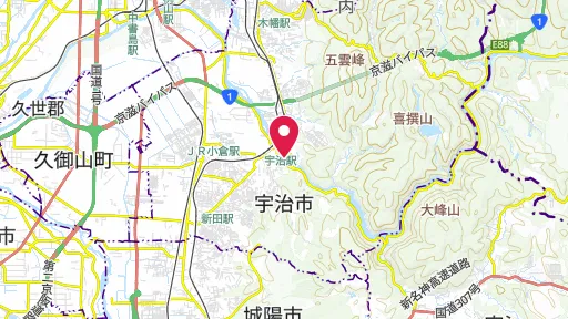 平等院の位置