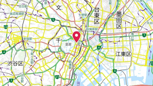 平将門の首塚の位置