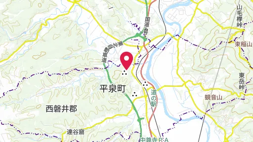 中尊寺の位置
