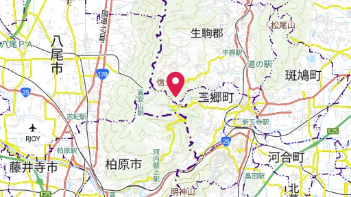 朝護孫子寺の位置