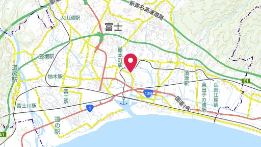 富士川の戦いの位置