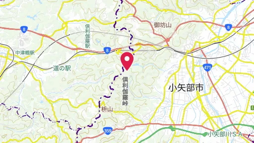 伽羅峠古戦場跡 の位置