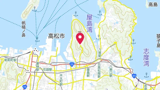 屋島の合戦の位置