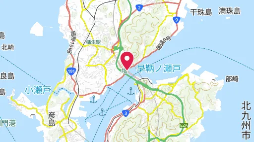 壇之浦古戦場の位置