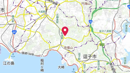 鶴岡八幡宮の位置