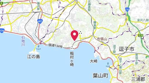 極楽寺の位置