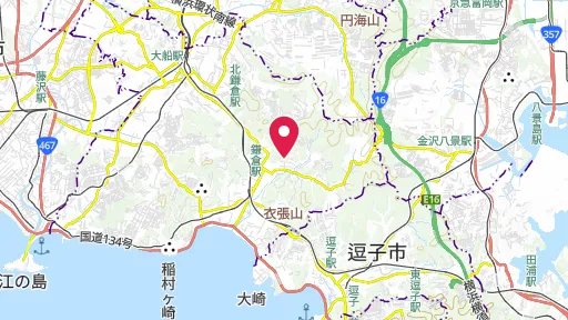 源頼朝の墓の位置