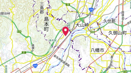 水無瀬神宮の位置