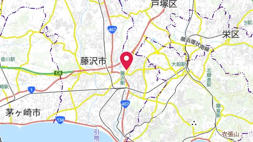 清浄光寺（遊行寺）の位置