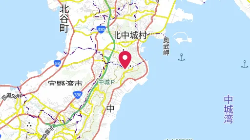 中城城の位置