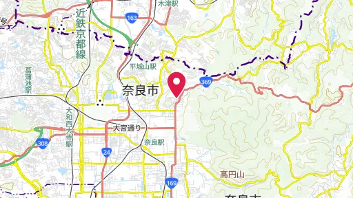 北山十八間戸の位置