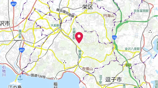 明月院の位置