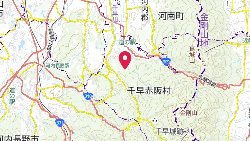 赤坂城の位置