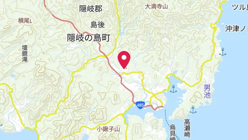 後醍醐天皇配流の地の位置