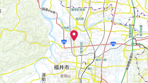 藤島の戦いの位置