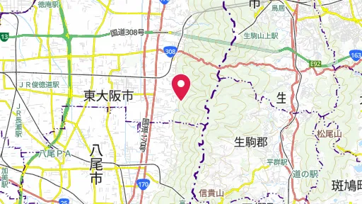 四条畷の戦いの位置