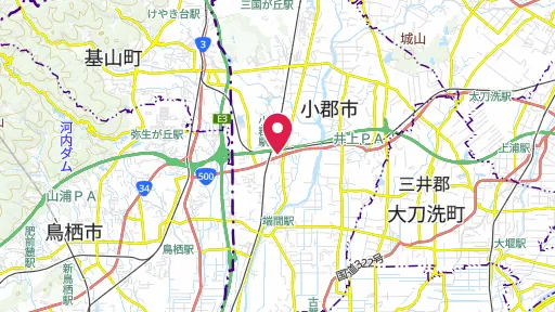 筑後川の戦いの位置