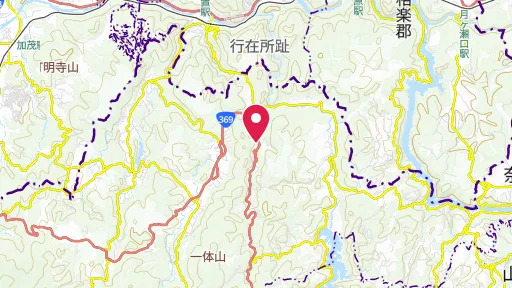 柳生の徳政碑文の位置